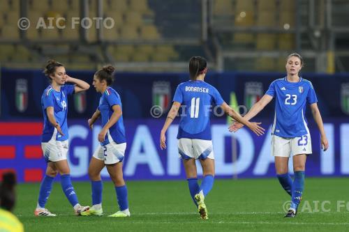Italy Valentina Bergamaschi Italy Barbara Bonansea Friendly Match National Women Ennio Tardini match between  Italy Women 0-1 Brazil Women Women