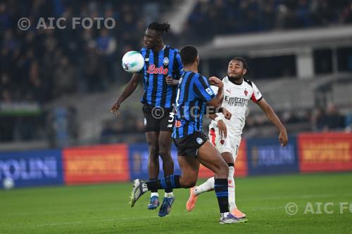 Atalanta Isak Hien Atalanta Christopher Nkunku Gewiss match between    Atalanta 1-1 Milan Bergamo, Italy