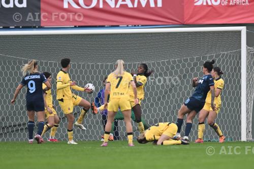 Lazio Women Evelyn Ijeh Milan Women Laura Giuliani Peppino Vismara match between     Milan Women 4-2 Lazio Women Milano, Italy Goal 3-2 