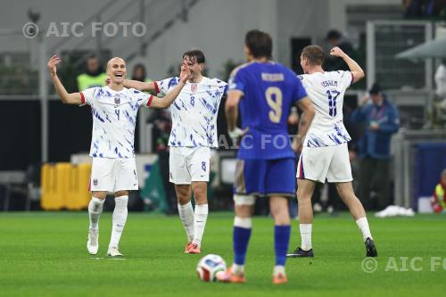 Norway Sander Berge Norway Torbjorn Heggem Giuseppe Meazza match between   Italy 1-4 Norvegia Milano, Italy. 