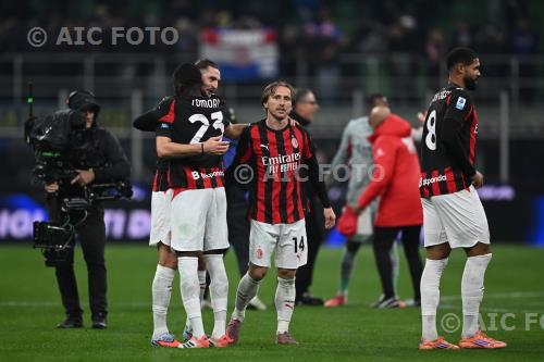 Milan Fikayo Tomori Milan Luka Modric Italian championship 2025 2026 12°Day Giuseppe Meazza match between   Inter 0-1 Milan 