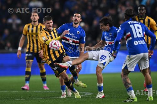 Juve Stabia Leonardo Benedetti Sampdoria Alessandro Bellemo Luigi Ferraris match between Sampdoria 1-0 Juve Stabia Genova, Italy 