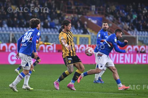 Sampdoria Andrea Giorgini Juve Stabia Jordan Ferri Luigi Ferraris match between Sampdoria 1-0 Juve Stabia Genova, Italy 