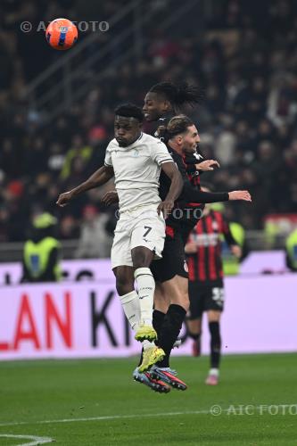 Lazio Adrien Rabiot Milan Rafael Leao Giuseppe Meazza match between   Milan 1-0 Lazio Milano, Italy 