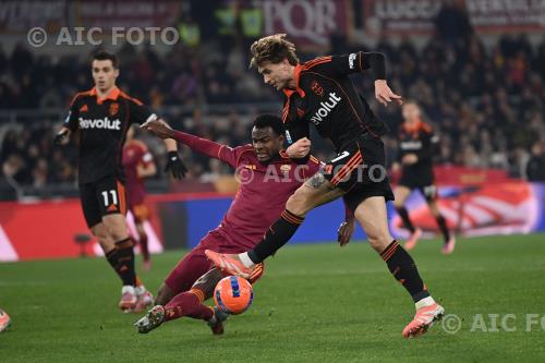 Como Evan N Dicka Roma 2025 Roma, Italy 