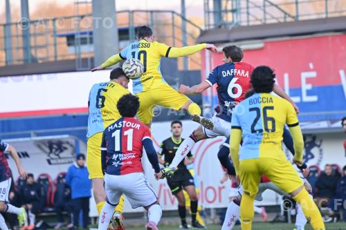 Arzignano V Mattia Minesso Arzignano V Manuel Daffara Mario Gavagnin-Sinibaldo Nocini match between Virtus Verona 0-1 Arzignano Valchiampo Verona, Italy 