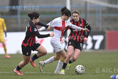 Milan Women Norma Cinotti Genoa Women Christy Grimshaw Peppino Vismara match between     Milan Women 2-1 Genoa Women Milano, Italy 