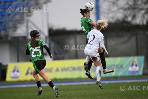 Sassuolo Women Maya Doms Sassuolo Women Agnete Marcussen Ferruccio Trabattoni match between    Como Women 2-0 Sassuolo Women Seregno, Italy 