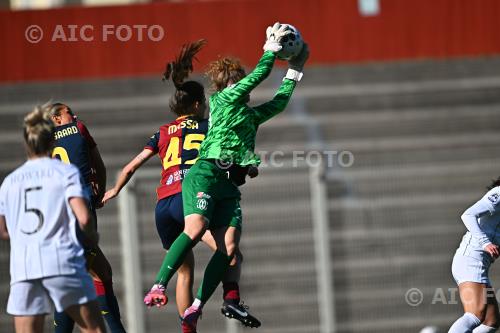 Como Women Alessandra Massa Genoa Women Alice Karin Sondergaard Sciorba match between    Genoa Women 0-1 Como Women Genova, Italy 