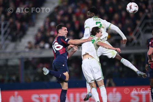 Bologna Daniele Ghilardi Roma Evan N Dicka Renato Dall’Ara match between    Bologna 1-1 Roma Bologna, Italy 