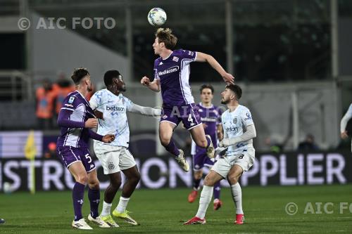 Fiorentina Ange Yoan Bonny Inter Marco Brescianini Italian championship 2025 2026 30°Day Artemio Franchi match between  Fiorentina 1-1 Inter 