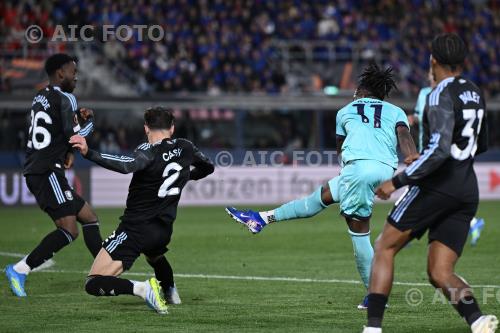 Bologna Matty Cash Aston Villa Lamare Bogarde Renato Dall’Ara match between    Bologna 1-3 Aston Villa Bologna, Italy Goal 1-2 