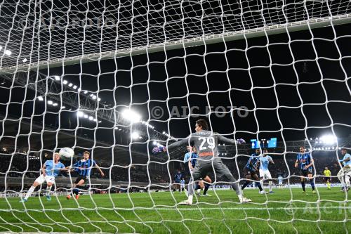 Lazio Berat Ridvan Djimsiti Atalanta Marco Carnesecchi Gewiss match between    Atalanta 2-3 d.t.s. Lazio Bergamo, Italy Goal 0-1 