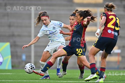 Inter Women Giulia Giacobbo Genoa Women Chiara Mele Sciorba match between    Genoa Women 1-2 Inter Women Genova, Italy 