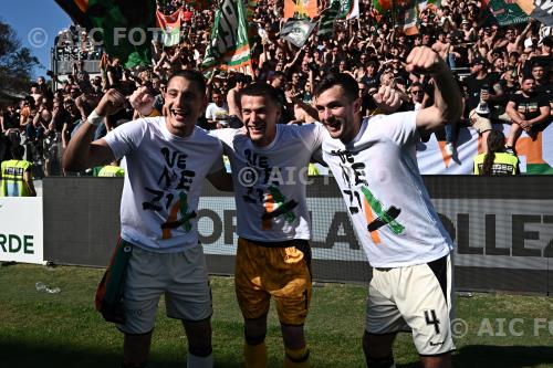 Venezia Filip Stankovic Venezia Bartol Franjic Alberto Picco match between Spezia 2-2 Venezia La Spezia, Italy 