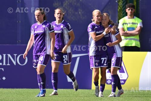 Fiorentina Women Filippa Curmark Fiorentina Women Alice Tortelli Italian championship 2025 2026  Femminile 20°Day Curva Fiesole - Viola Park match between Fiorentina Women 1-0 Como Women 