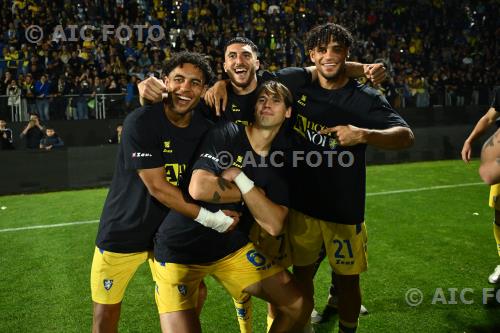 Frosinone Fares Ghedjemis Frosinone Jeremy Oyono Italian championship 2025 2026 Serie B 38°Day Benito Stirpe match between Frosinone 5-0 Mantova 