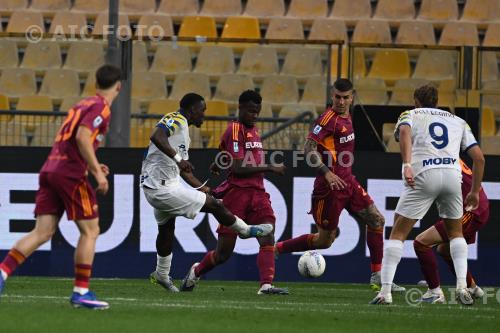Parma Evan N Dicka Roma Gianluca Mancini Ennio Tardini match between    Parma 2-3 Roma Parma, Italy Goal 2-1 