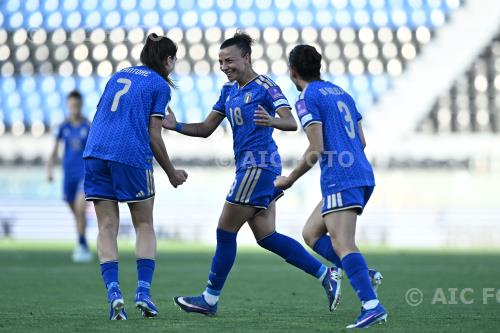 Italy Arianna Caruso Italy Lucia Di Guglielmo Romeo Anconetani match between  Italy Women 3-0 Sebia Women Pisa, Italy. 