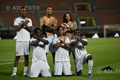 Italy Cher Ndour Italy Luca Koleosho Italy Seydou Fini Italy 2026 Heraklion, Grecia. 