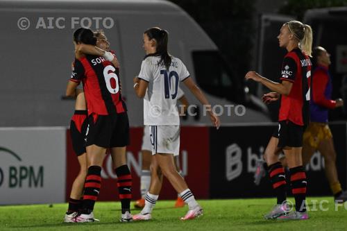 Milan Women Nadine Sorelli Milan Women Emma Koivisto Puma House of football match between     Milan Women 2-1 Como 1907 Women Milano, Italy 