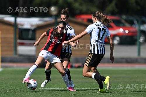 Milan Women Martina Lenzini Juventus Women Emma Godo Vittorio Pozzo Lamarmora match between    Juventus Women 1-0 Milan Women Biella, Italy 