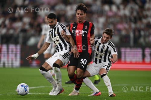 Juventus Ardon Jashari Milan Francisco Conceicao Allianz match between    Juventus 1-1 Milan Torino, Italy 
