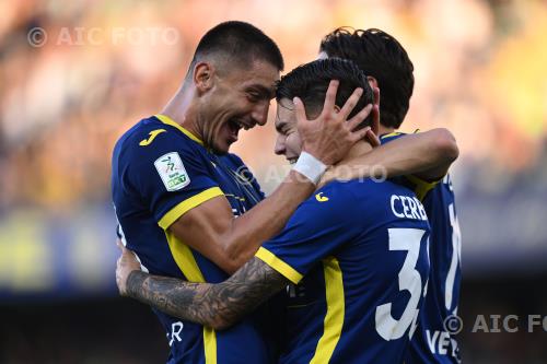 Hellas Verona Samuele Mulattieri Hellas Verona Seid Korac Marcantonio Bentegodi match between    Hellas Verona 5-0 Arezzo Verona, Italy 