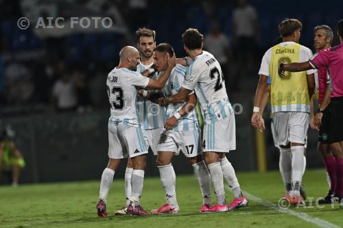 Virtus Entella Luca Parodi Virtus Entella Andrea Franzoni Arena Garibaldi-Romeo Anconetani match between  Pisa 1-4 Virtus Entella Pisa, Italy 