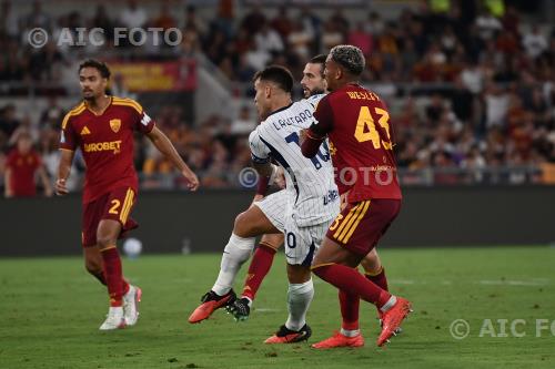 Inter Franca Wesley Roma Mario Hermoso Olimpic match between   Roma 2-2 Inter Roma, Italy Goal 2-2 