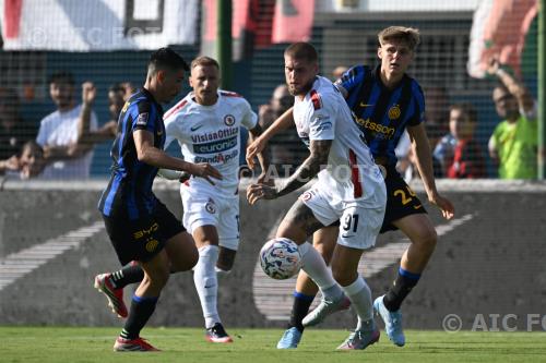 Foggia Gabriele Re Cecconi Inter U23 Luca Fiordilino Brianteo match between  Inter U23  3-2 Foggia Monza, Italy 