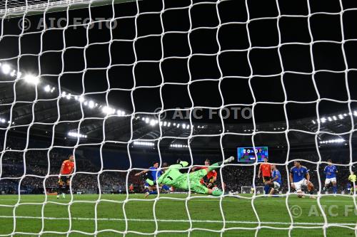 Belgium Alessandro Romano Italy Gianluigi Donnarumma Olimpic match between Italy 0-2 Belgium Roma, Italy 