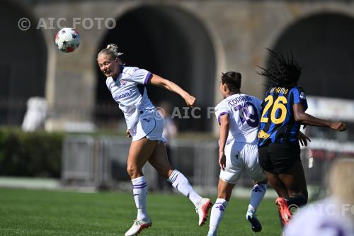 Fiorentina Women Carolina Da Costa Malheiro Fiorentina Women Brittany Raphino Arena Civica Gianni Brera match between Inter Women 2-0 Fiorentina Women Milano, Italy 