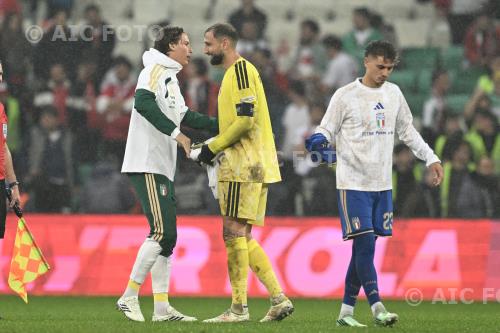 Italy Gianluigi Donnarumma Italy Sebastiano Esposito Ataturk match between Turkey 1-4 Italy Bursa, Turkey 