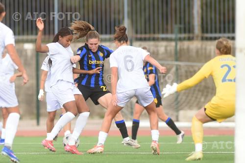Napoli Women Marie Detruyer Inter Women Tecla Pettenuzzo Giuseppe Piccolo match between  Napoli Women 0-0 Inter  Women Napoli, Italy 
