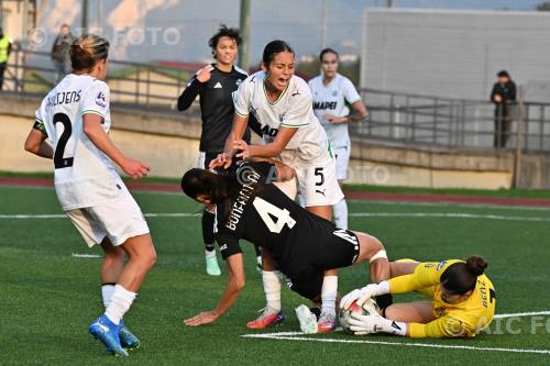 Sassuolo Women Agnese Bonfantini Como 1907 Women Sara Caiazzo Italian Women Serie A 2026 2027  Femminile 4°Day Mino Favini match between   Como 1907 Women 2-2 Sassuolo Women 