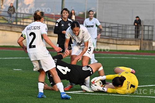 Sassuolo Women Agnese Bonfantini Como 1907 Women Sara Caiazzo Italian Women Serie A 2026 2027  Femminile 4°Day Mino Favini match between   Como 1907 Women 2-2 Sassuolo Women 