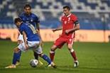 Italy Robert Lewandowski Poland Nicolo Barella Mapei final match between Italy 2-0 Poland Reggio Emilia, Italy. 