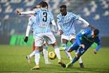 Spal Demba Seck Spal Lukas Haraslin Mapei match between Sassuolo 0-2 Spal Reggio Emilia, Italy 