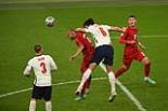England Martin Braithwaite Denmark Harry Maguire Wembley final match between  England  2-1 Denmark London , England 