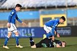 Como Jakub Labojko Brescia Tom van de Looi Mario Rigamonti match between Brescia 0-1 Como Brescia, Italy 