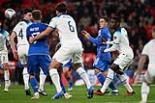 England Giacomo Raspadori Italy Marc Guehi Wembley final match between    England 3-1 Italy London, England. 