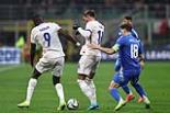 France Adrien Rabiot France Nicolo Barella final match between  Italy  1-3 France Milano, Italy 