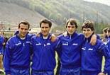 Italy Gaetano Scirea Italy Marco Tardelli Fifa World Cup Mexico 1986 Qualifying , Italy. 